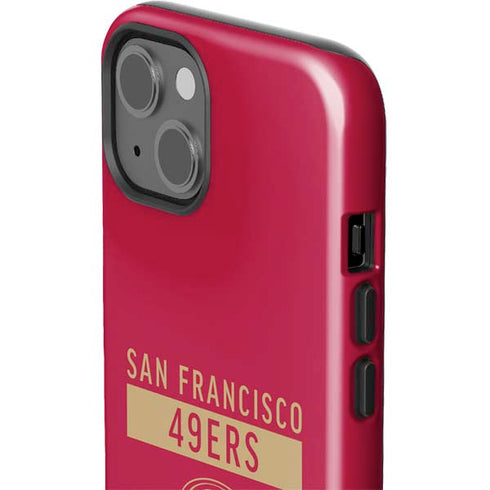NFL San Francisco 49ers Red Performance Series iPhone 15 Impact Case